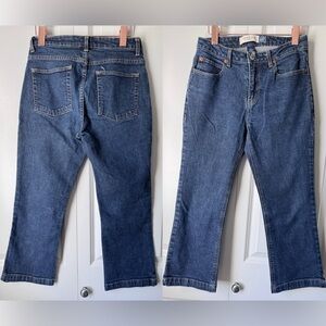 Vintage GAP Bootcut Cropped Jeans in Deep Blue